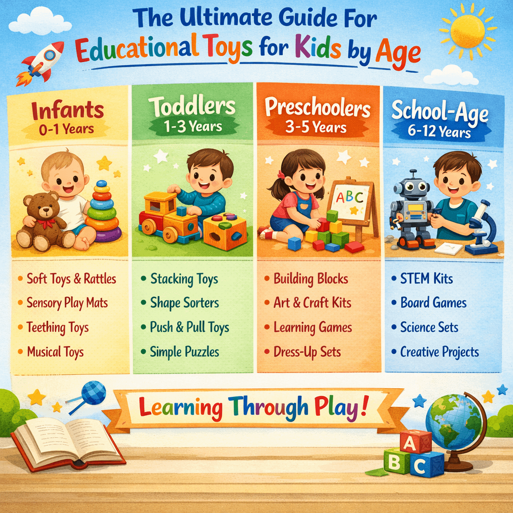 The Ultimate Guide For Educational Toys for Kids by Age